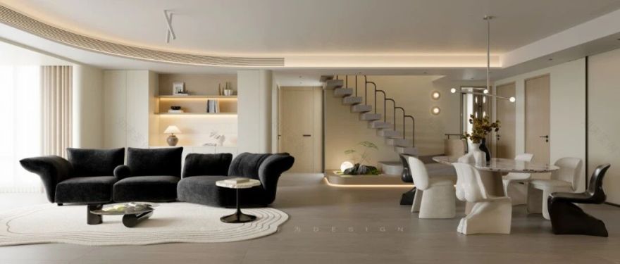 SA实景 一个会“生长”的家,用原木与暖白书写亲子陪伴的诗_20250929-112