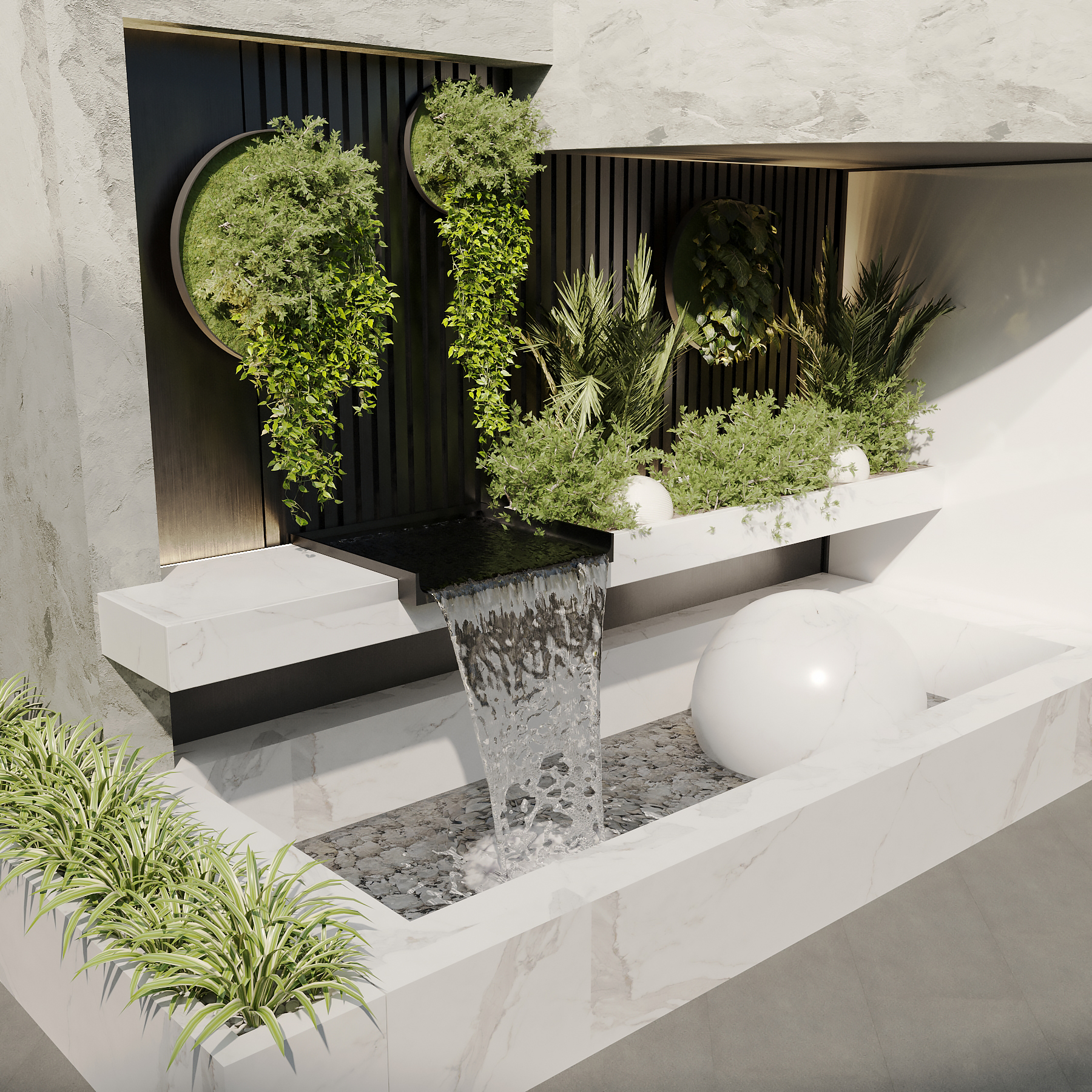 Вариации фонтана у отеля-1