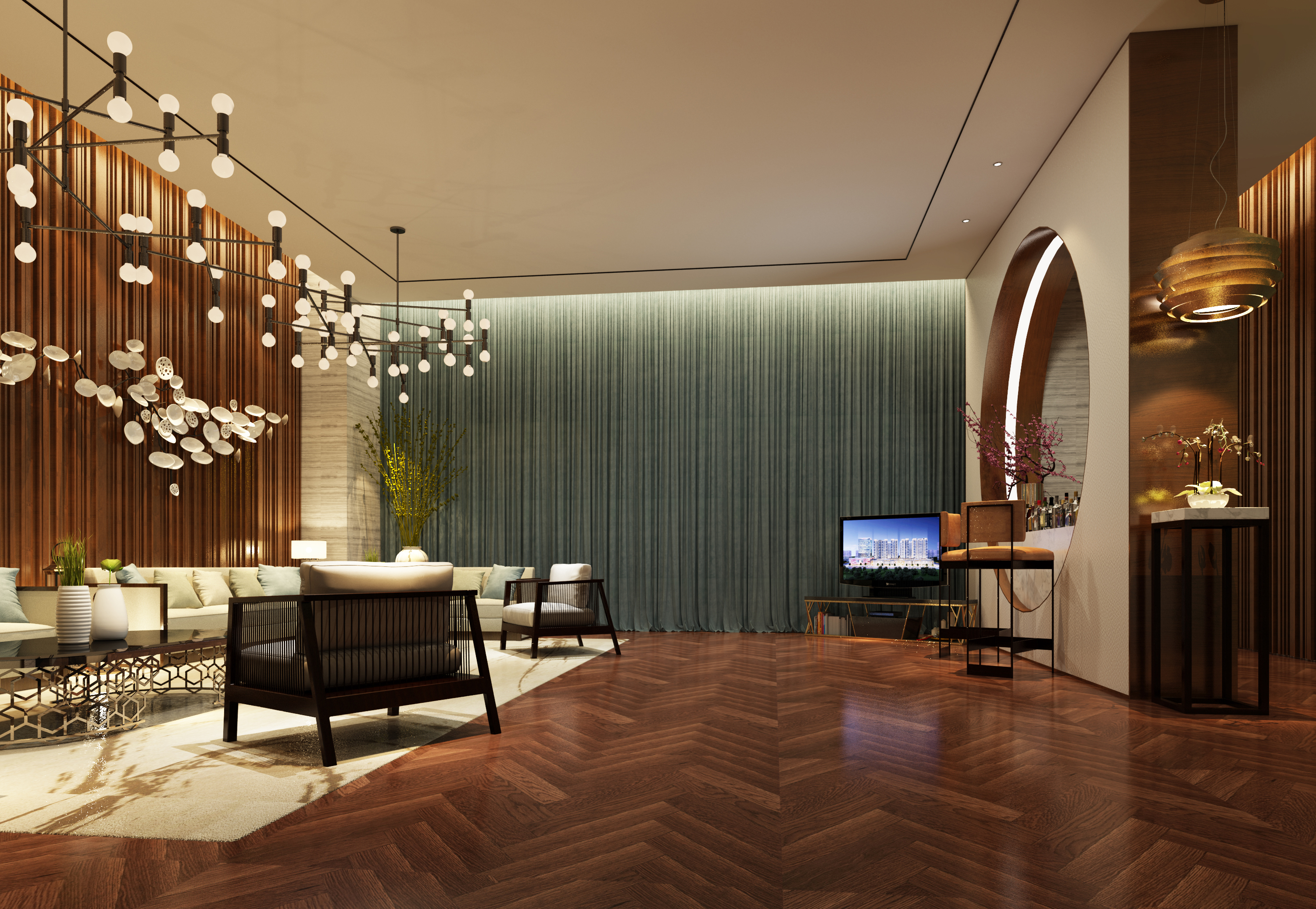 文华南阳天地售楼中心现代风设计-9