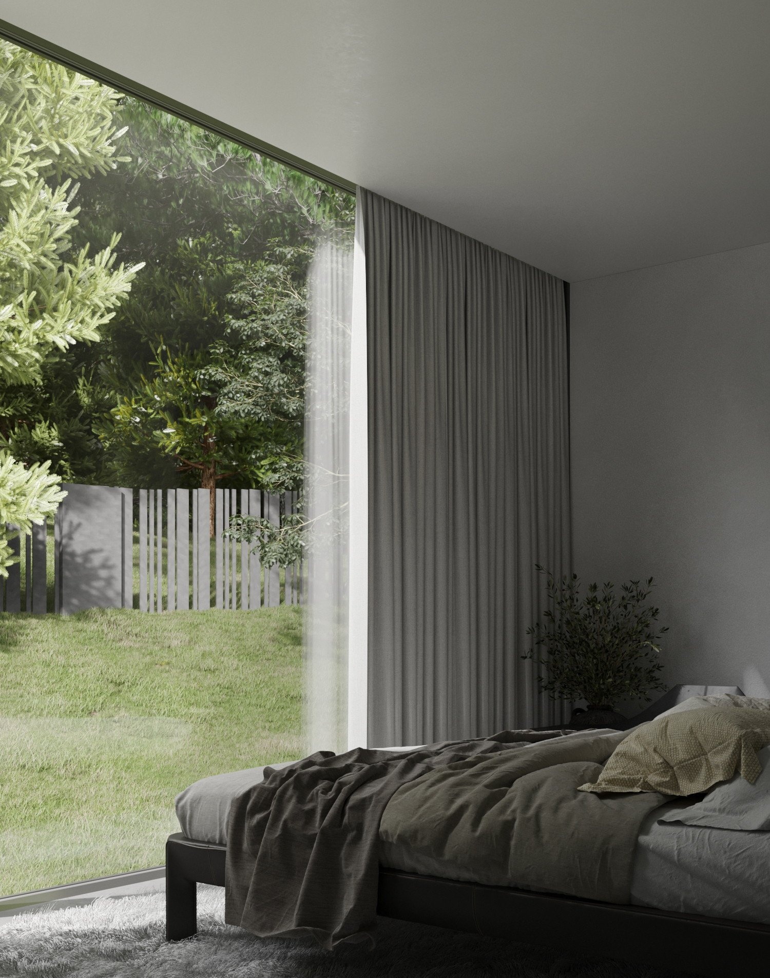 352㎡深色系住宅设计 超有品味的设计-16