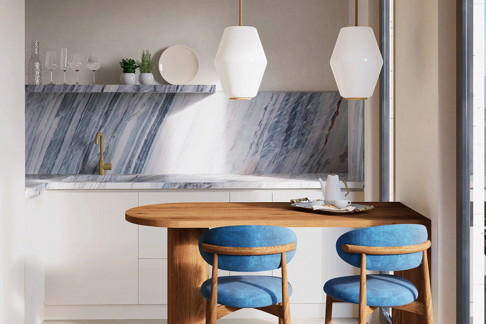 Tivat Residence公寓公共区域室内设计丨Project建筑事务所-25