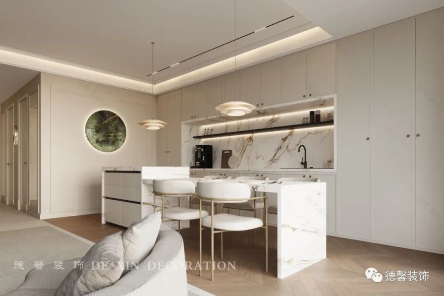 广州南沙 300㎡轻法式别墅设计丨中国广州丨德馨装饰-23