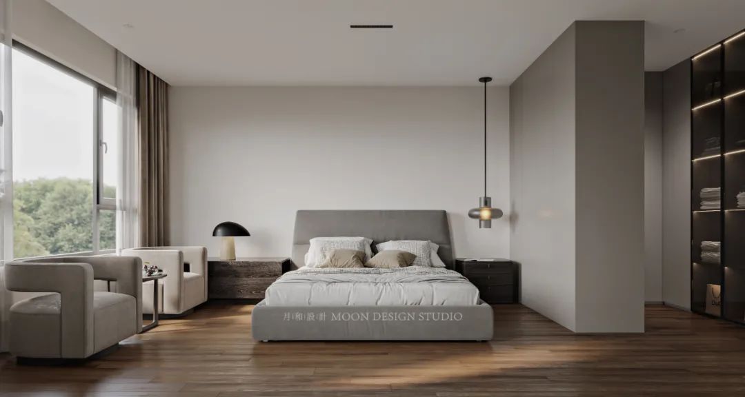 极简空间与自然元素的完美融合丨月和设计-58