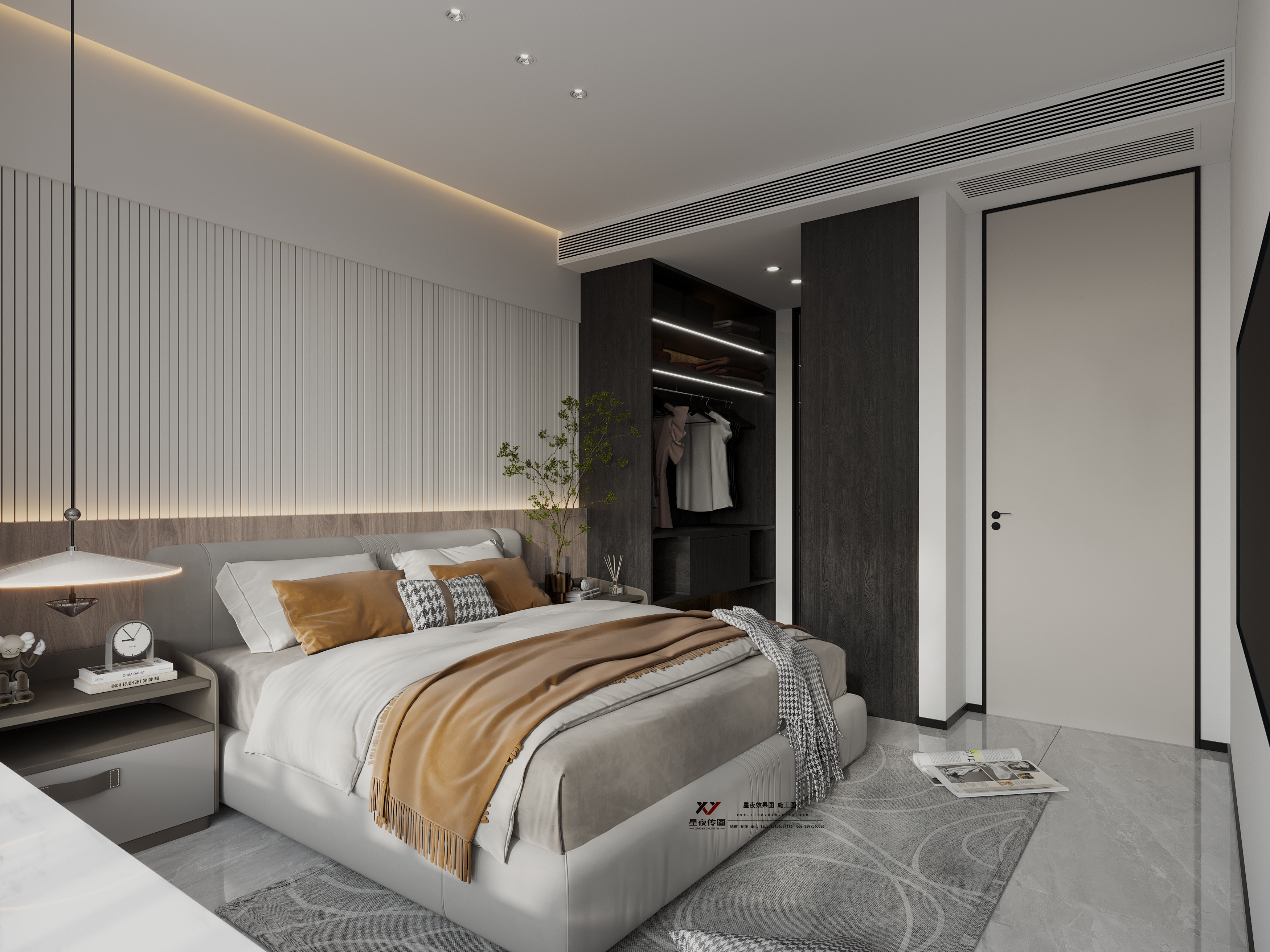 意式黑白灰空间设计-15