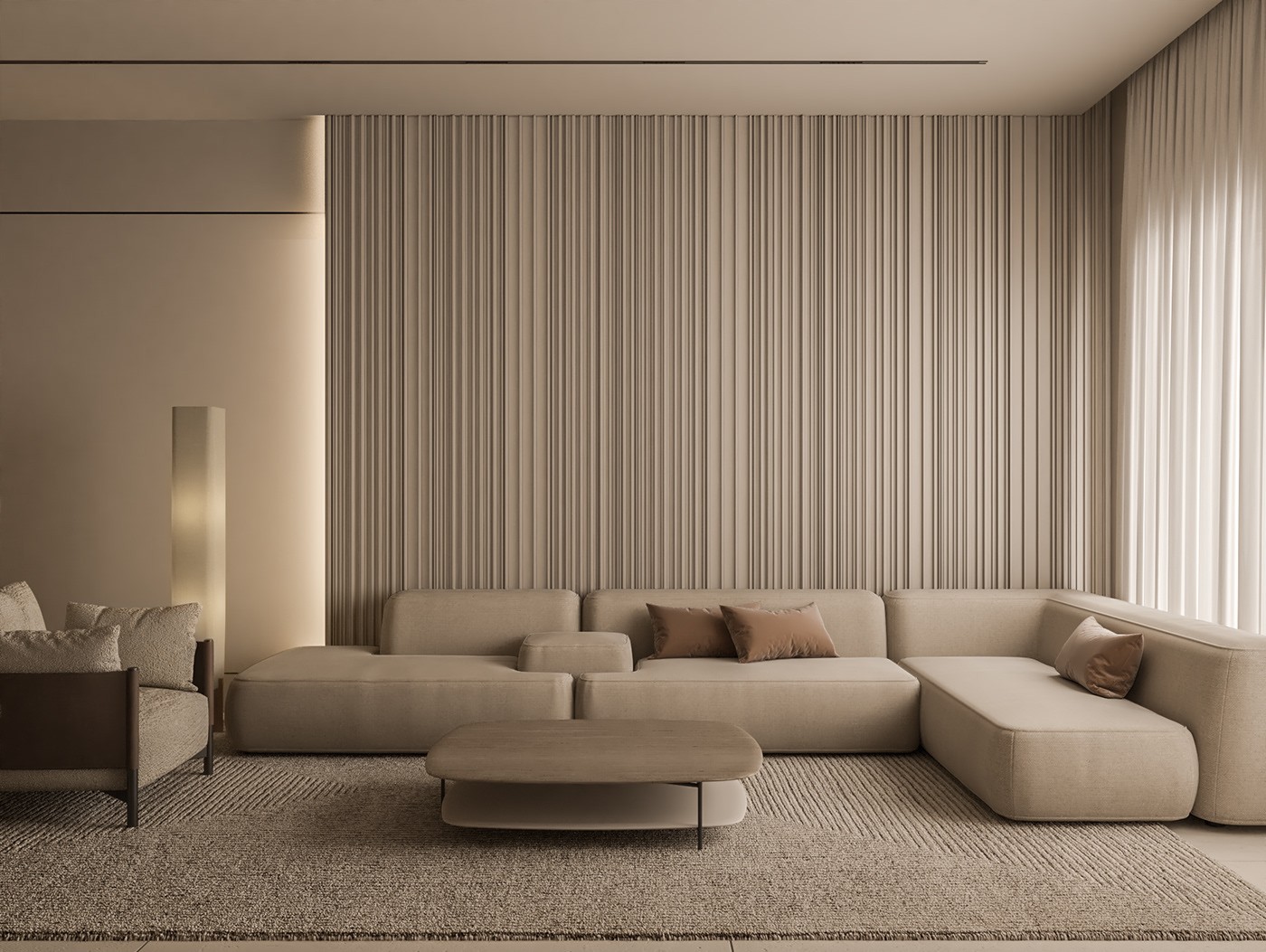 95平现代暖灰系，两居室设计！-6