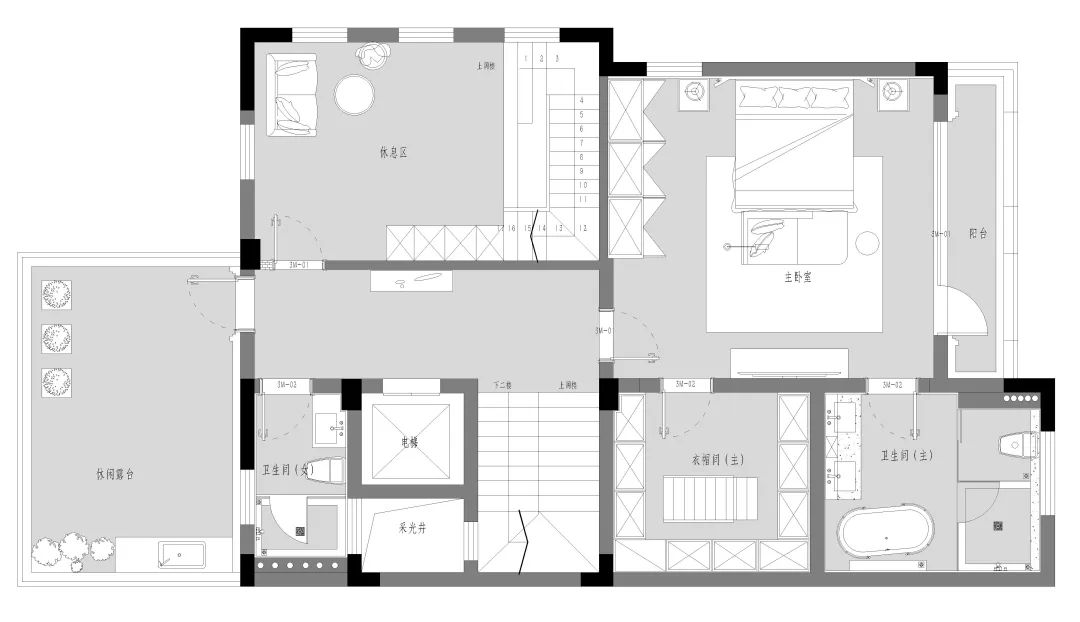 现代轻奢别墅设计丨山水装饰集团-20