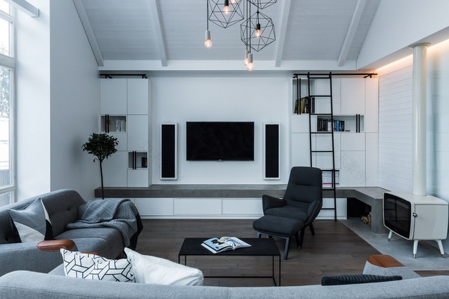 立陶宛森林中的单色高脚屋-25