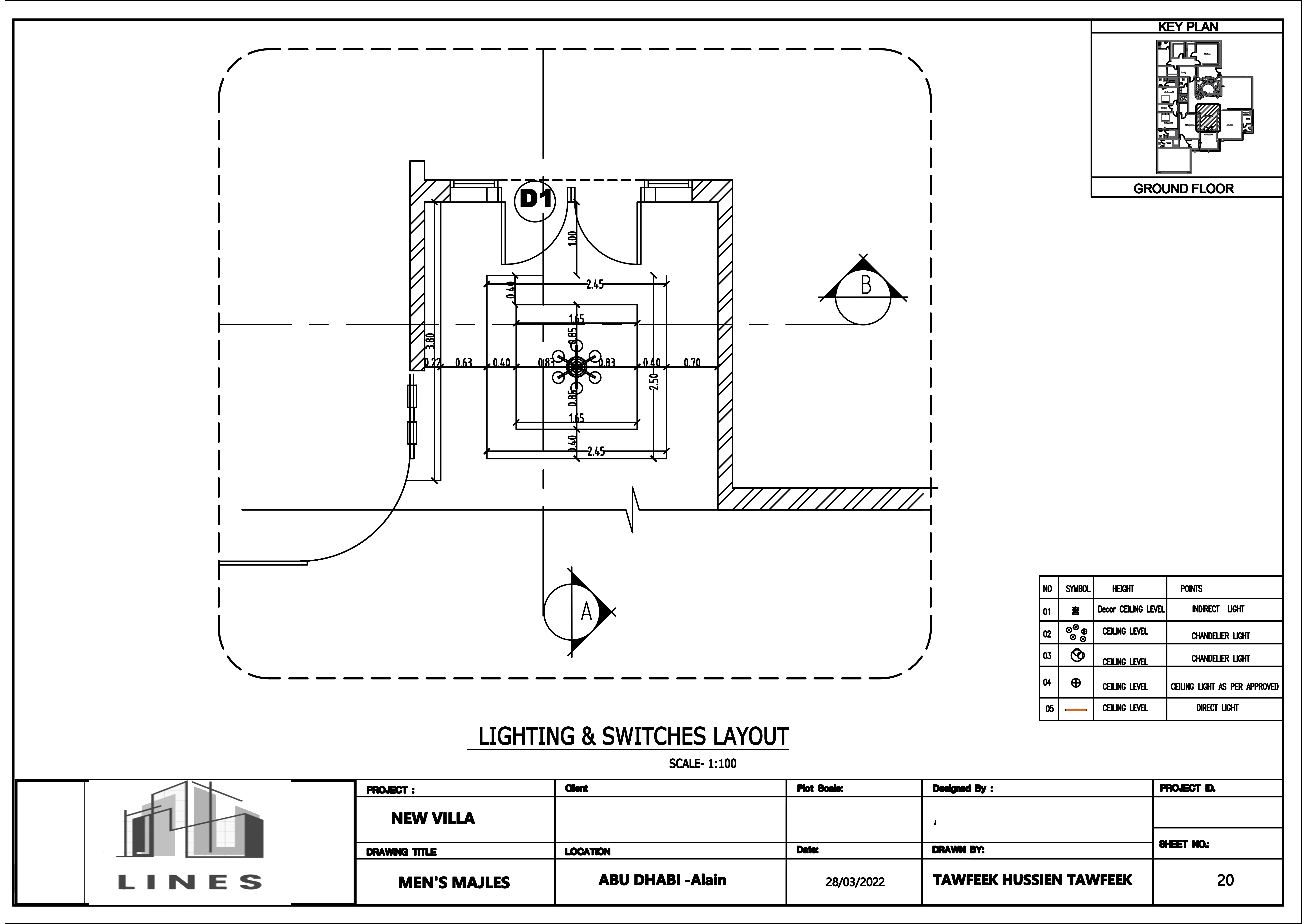 shop drawing for reception hall-19