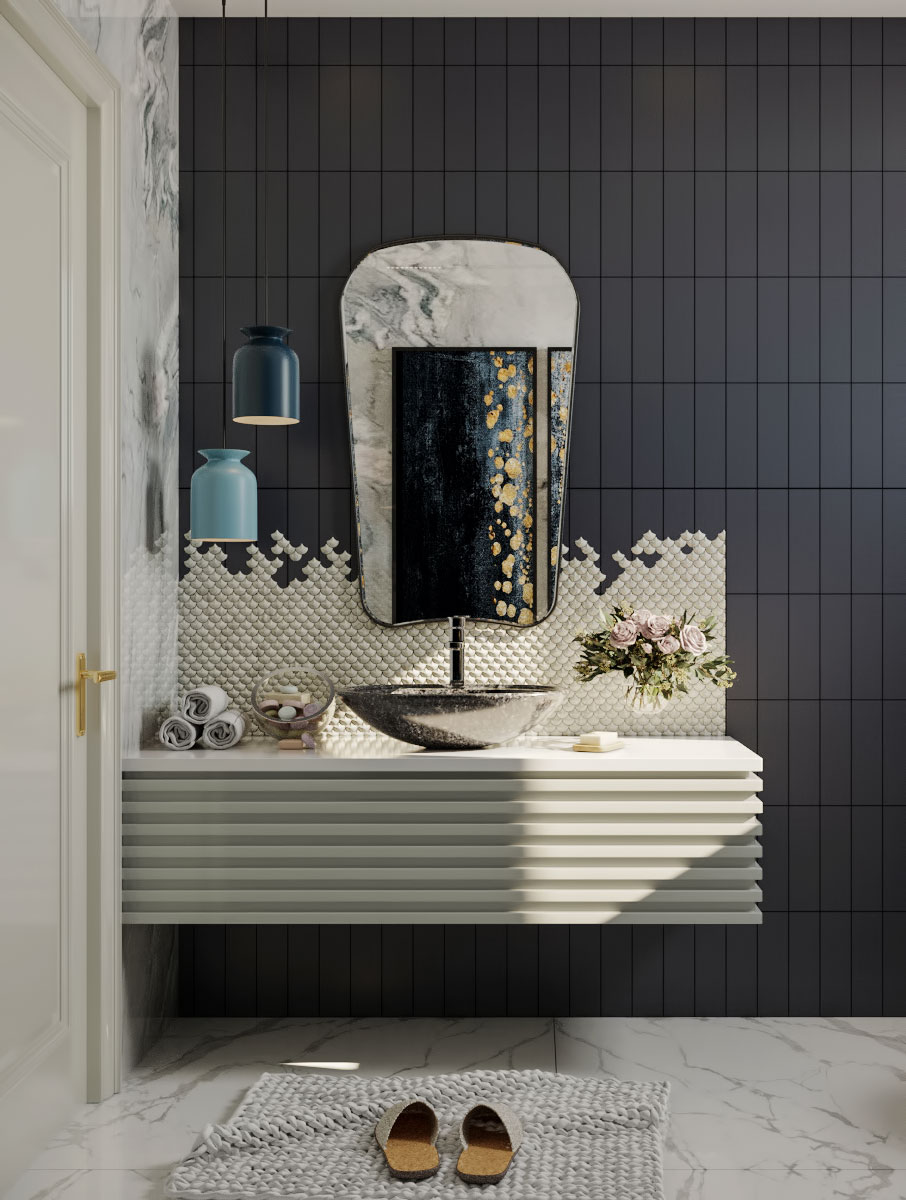 现代浴室设计集丨沙特阿拉伯丨Dezane 工作室-1