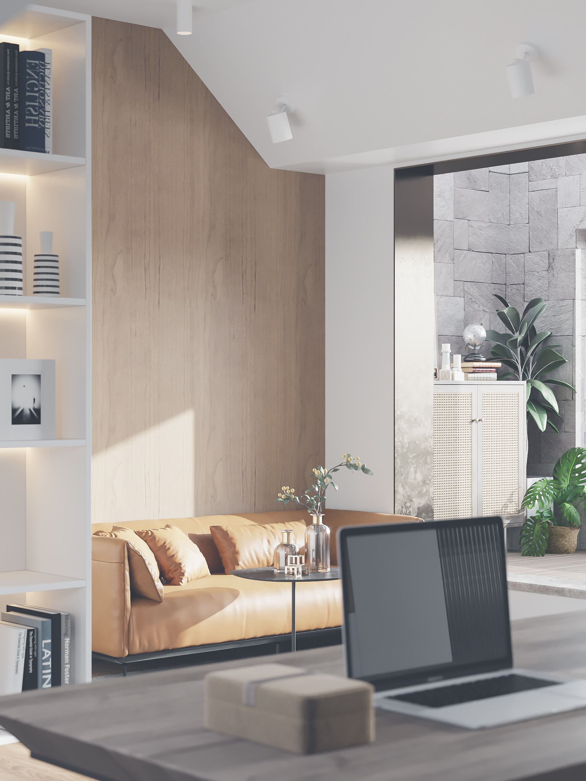 现代风格家居，一楼客餐厅与二楼小阁楼设计-15