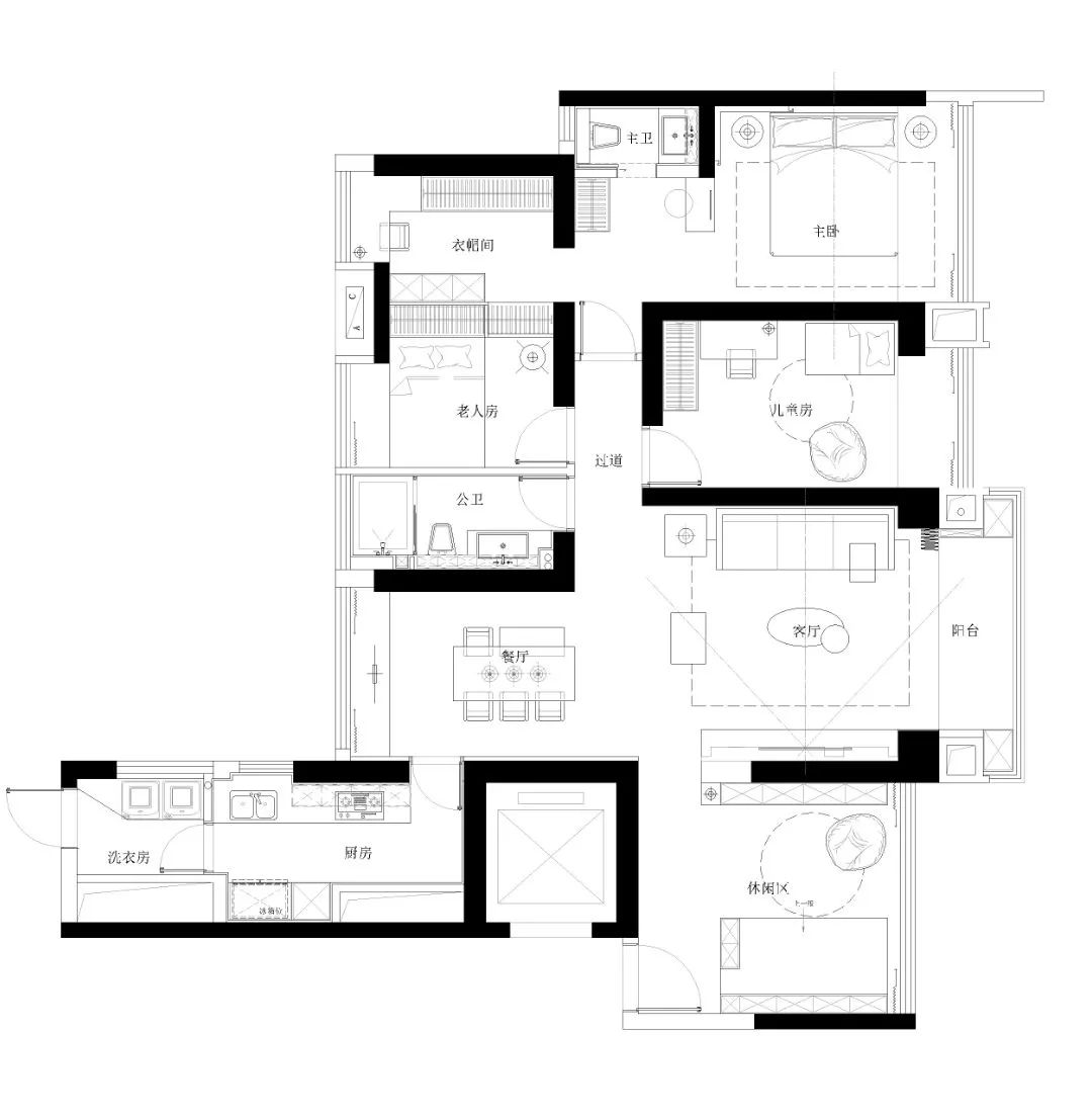 140㎡南山豪域天际住宅丨启物设计-15