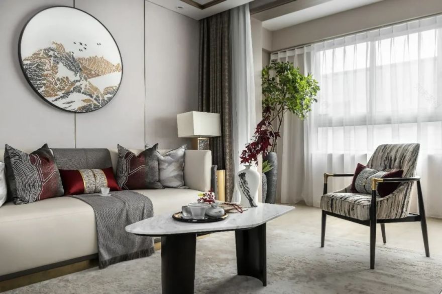 金地格林世界③120 户型 | 东方禅意下的现代温馨之家-23