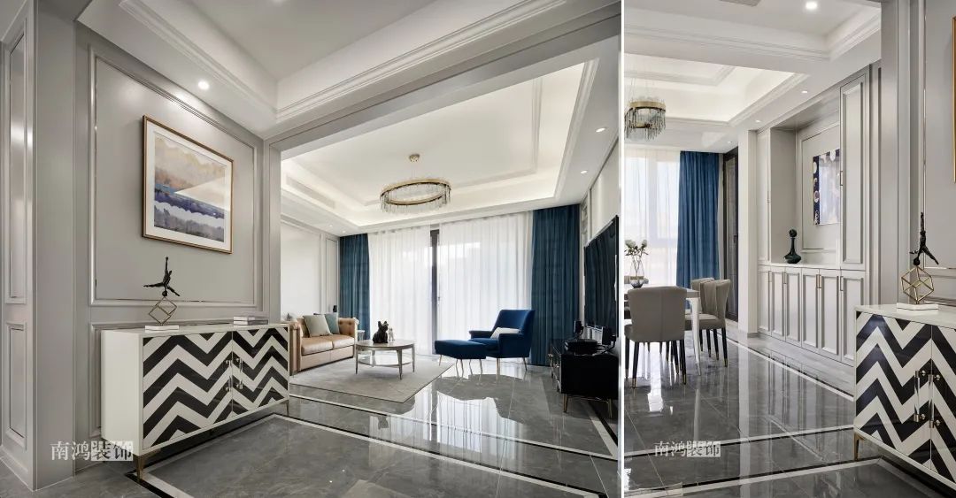 康城一品现代美式轻奢家居设计丨浙江南鸿装饰-26