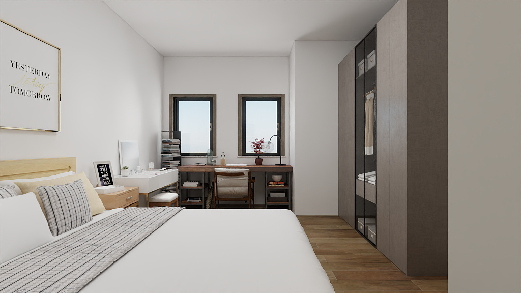 现代风全屋效果图-13