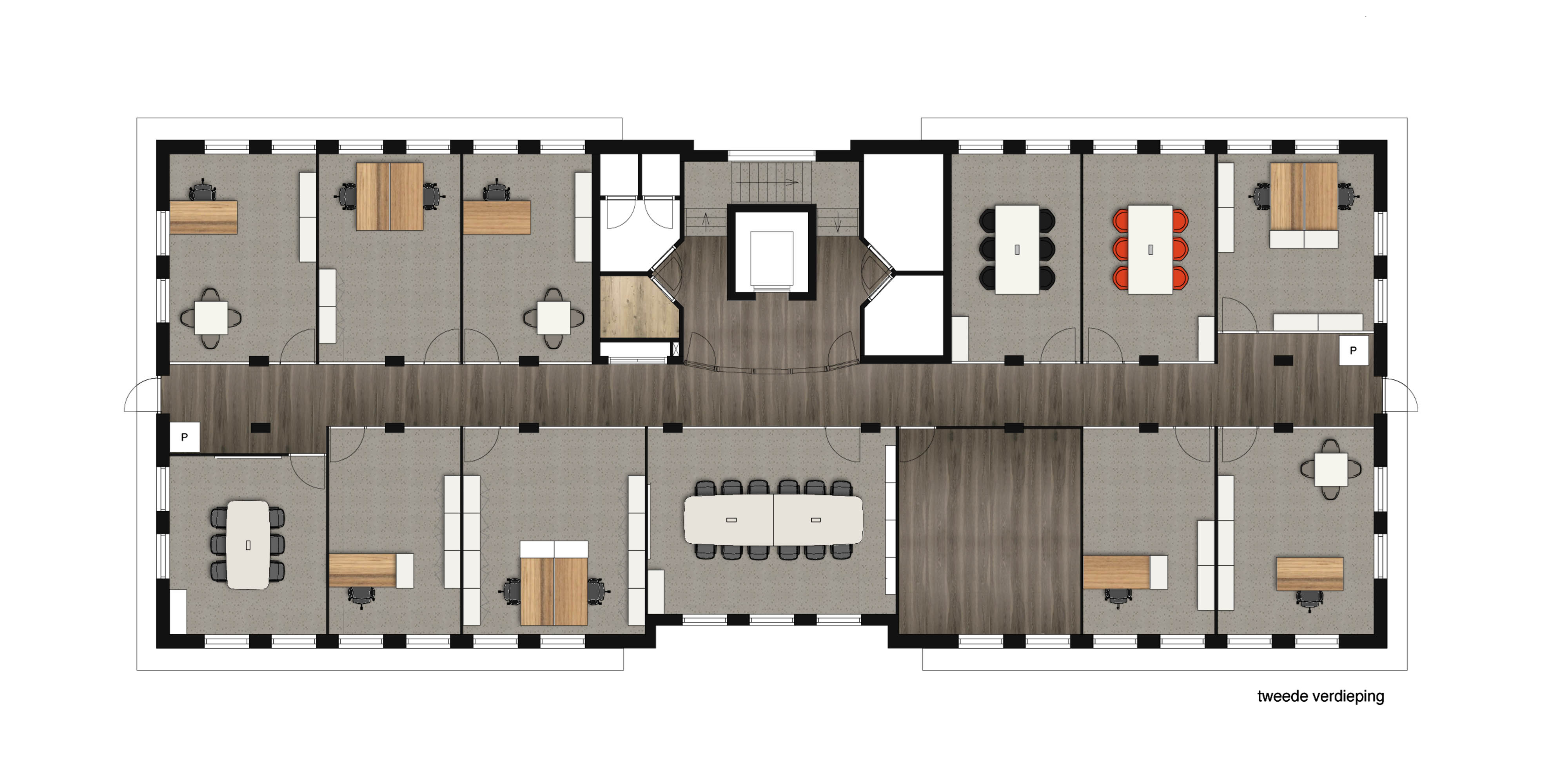 荷兰 Omega Pharma 办公室设计,灵活共享空间促进协作-8