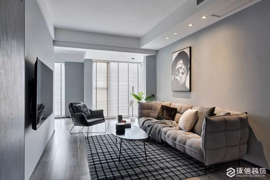 90 后新婚生活 | 高级灰蓝的时尚空间-87