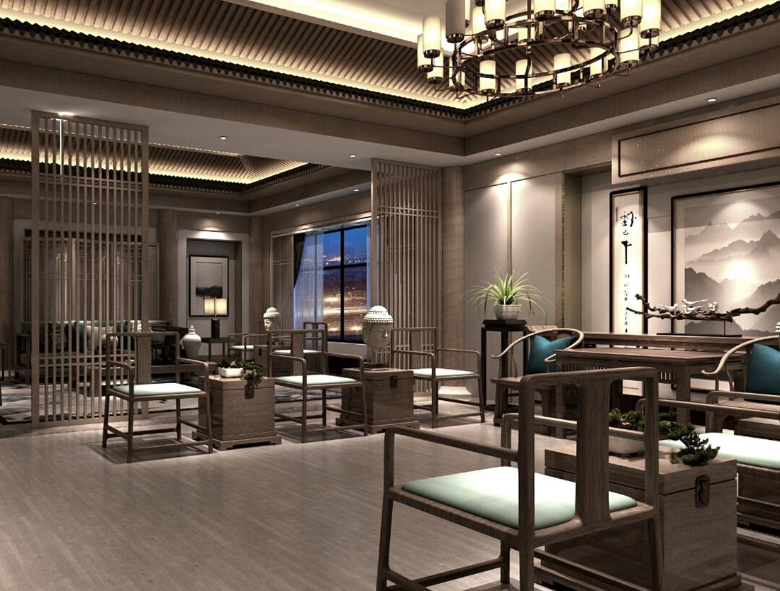 
新中式办公——【禅意办公室】 -24