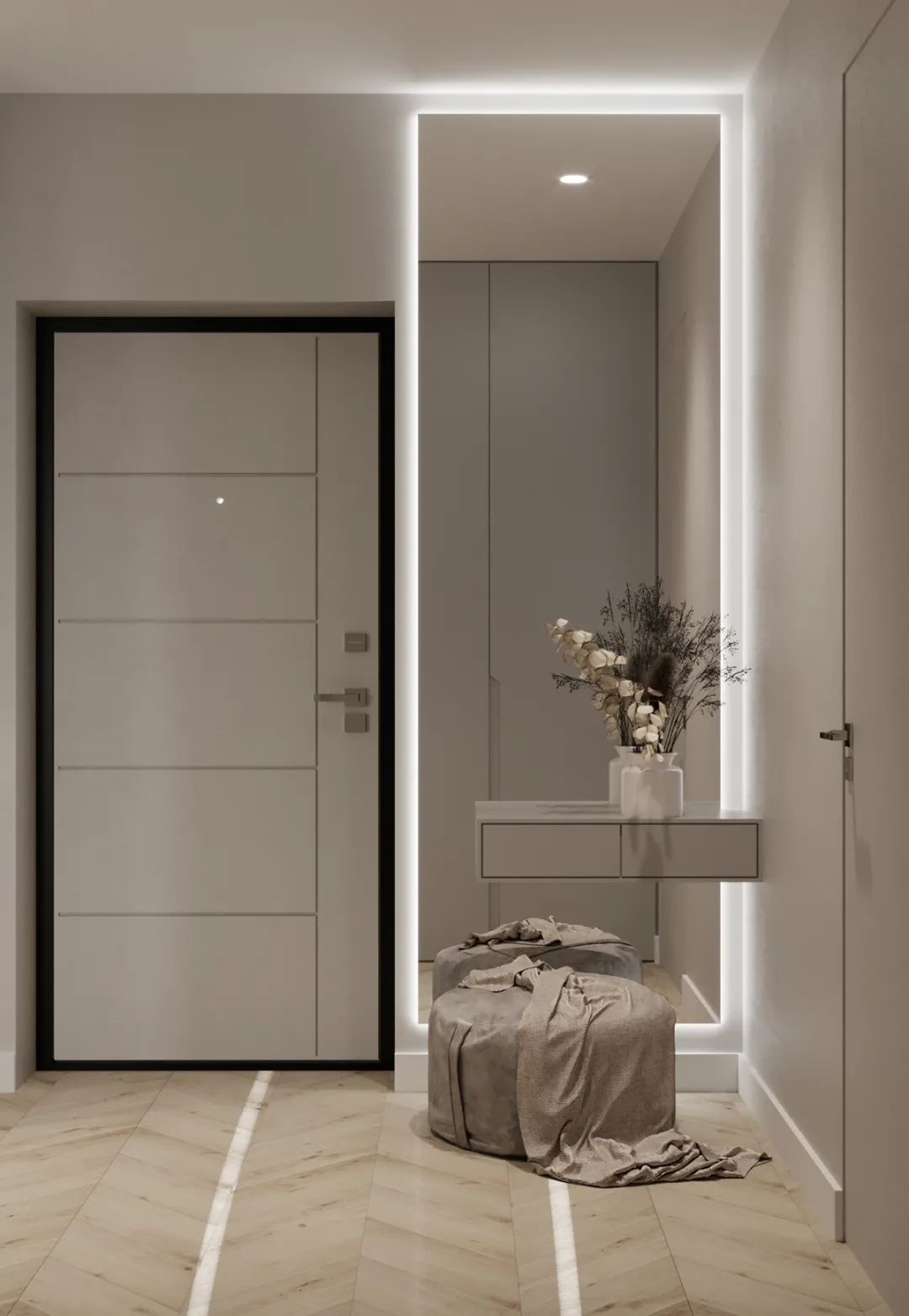 72㎡极简公寓，现代优雅与实用并重-3