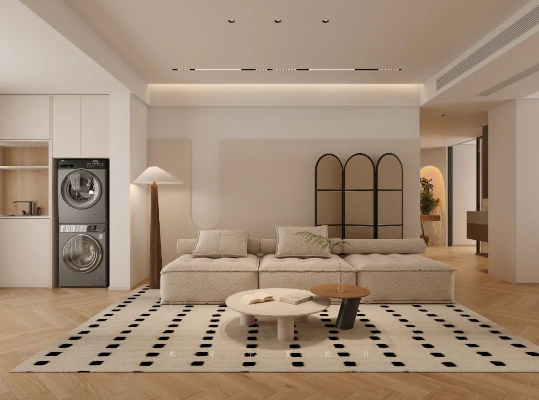 日式禅意奶油原木之家丨枳兮设计事务所-11