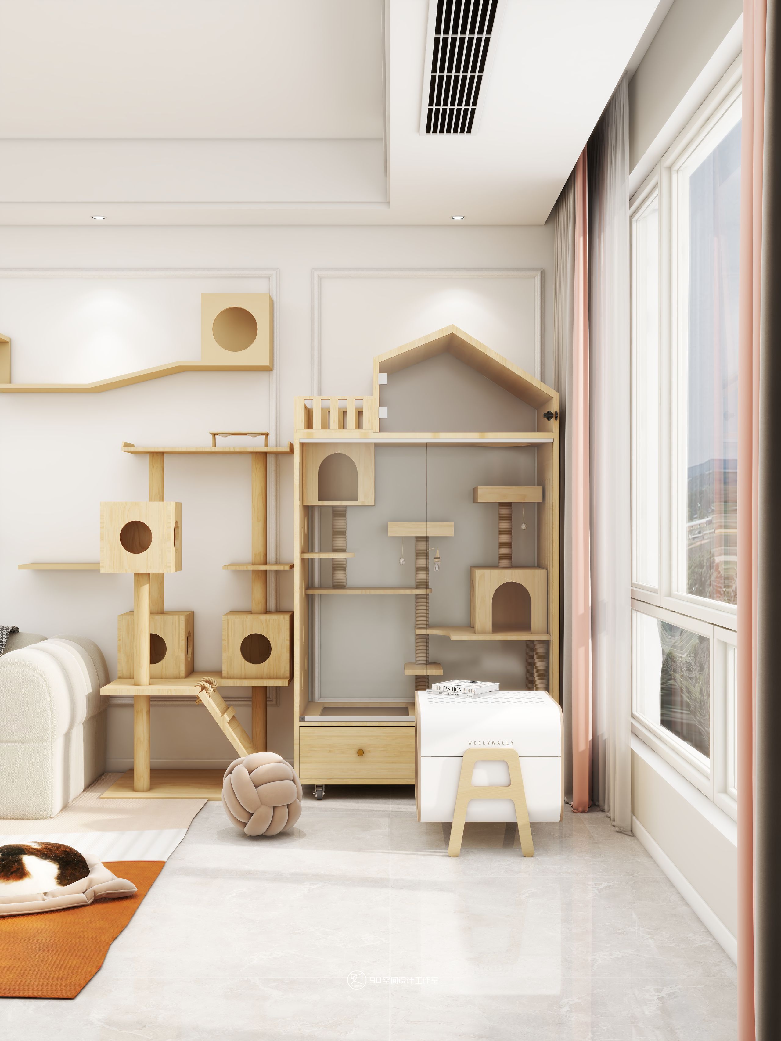 90 空间设计∣128㎡北欧奶油风-8