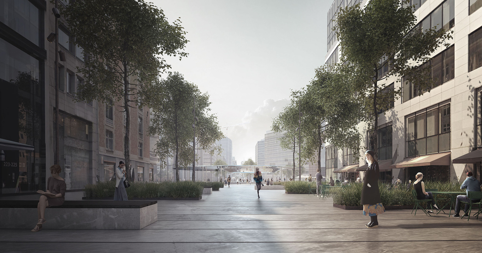 COBE + BRUTs Reflective Pavilion Wins Competition for New EU Entrance Plaza in Brussels-4