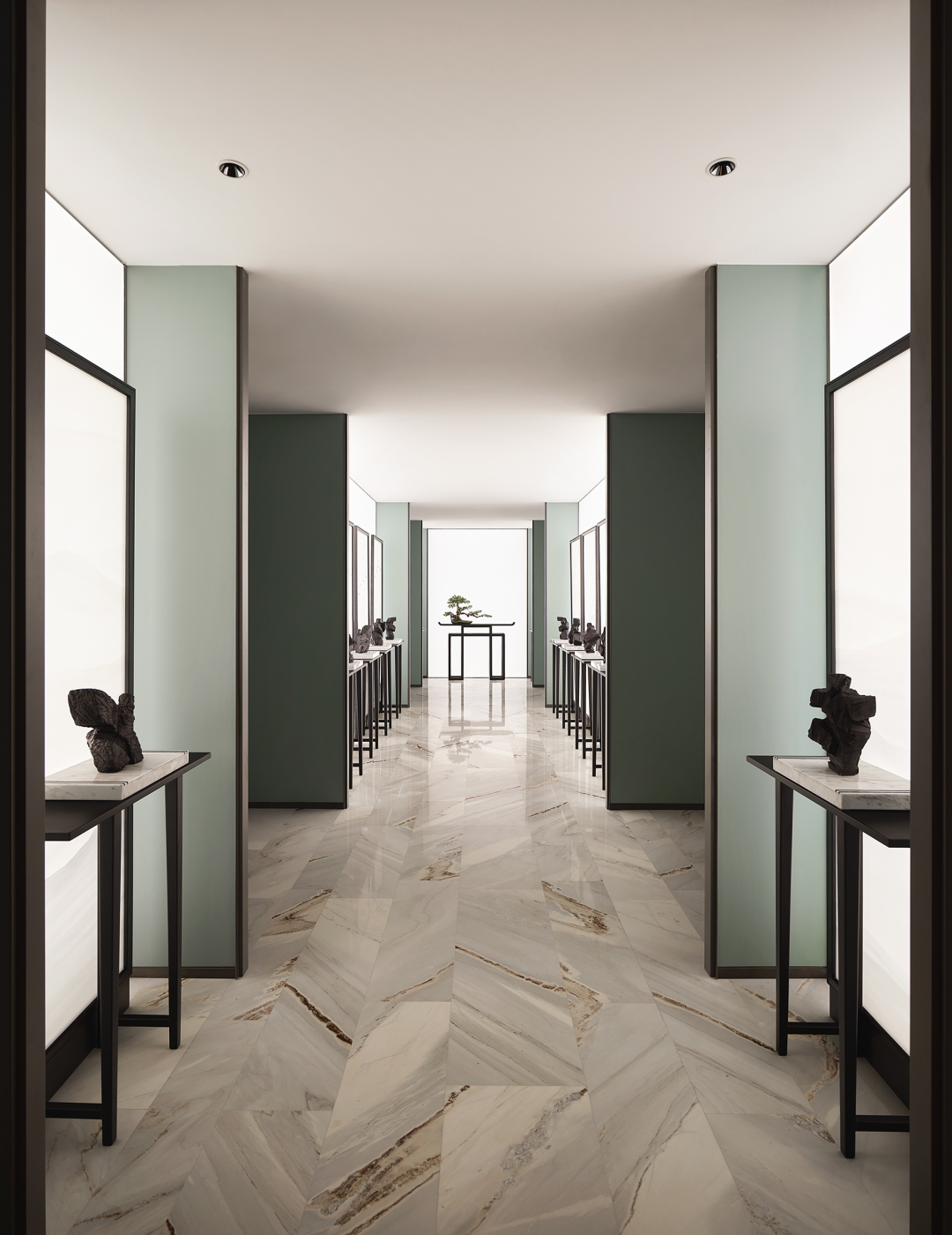 银杏汇湘湖天境 新中式挑空别墅丨中国杭州丨H.N.LIN空间美学馆-105