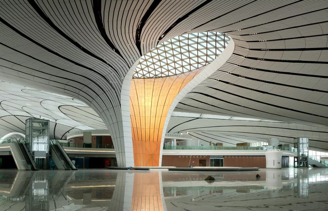 北京大兴国际机场,巨型交通枢纽的室内设计魅力-41