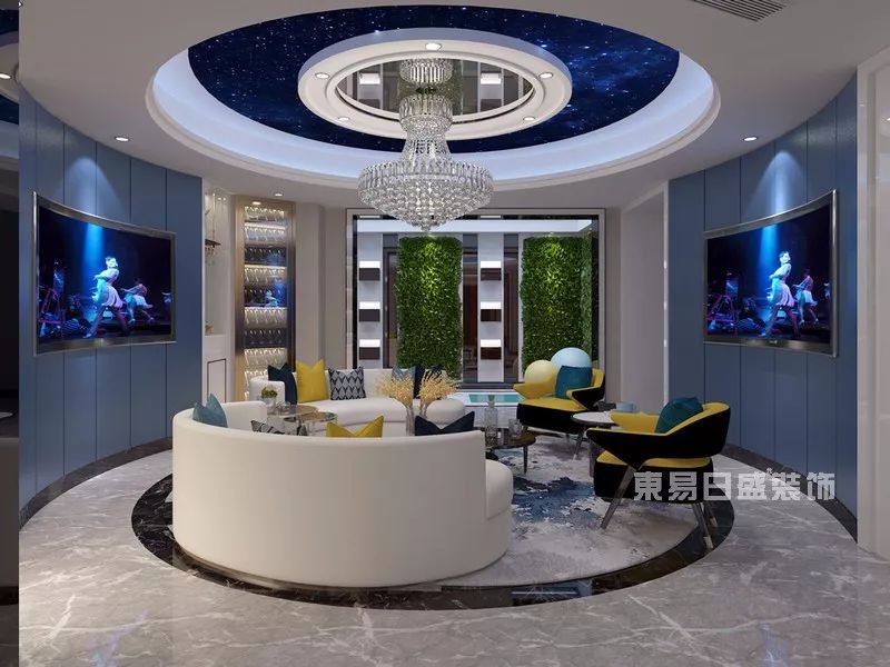 【东易设计】王文杰作品 • 大华观止500㎡港式轻奢风别墅-25