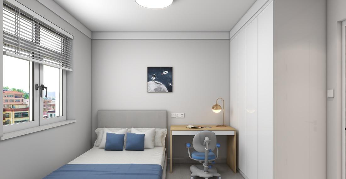 100 平现代简约三室两厅住宅设计-14