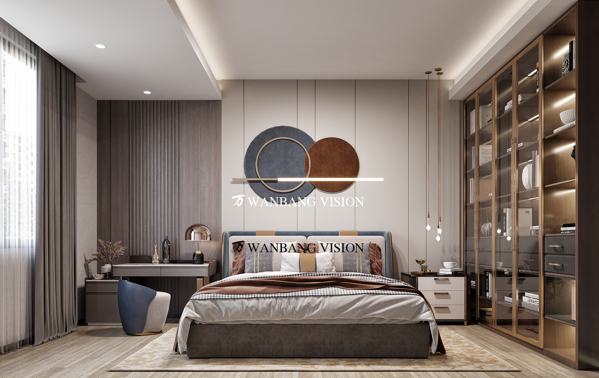 现代轻奢客餐厅 卧室-3