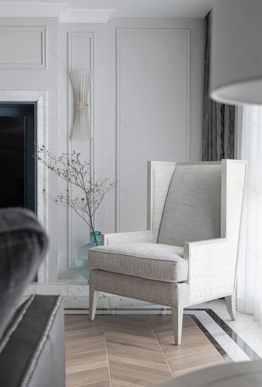 竖厅改横厅的超强设计,诠释优雅温柔的空间氛围 | 宏福樘设计-15