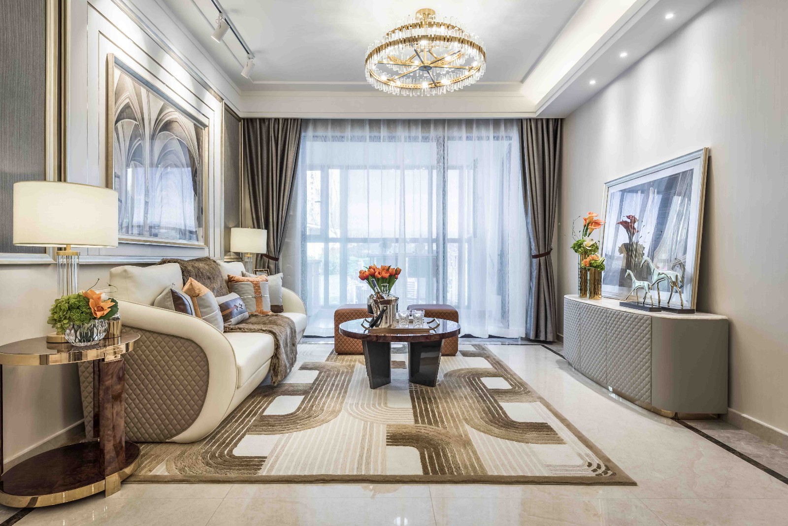 赵三雨观致设计丨青岛奥园首府壹号港式样板间  观致装饰设计-1