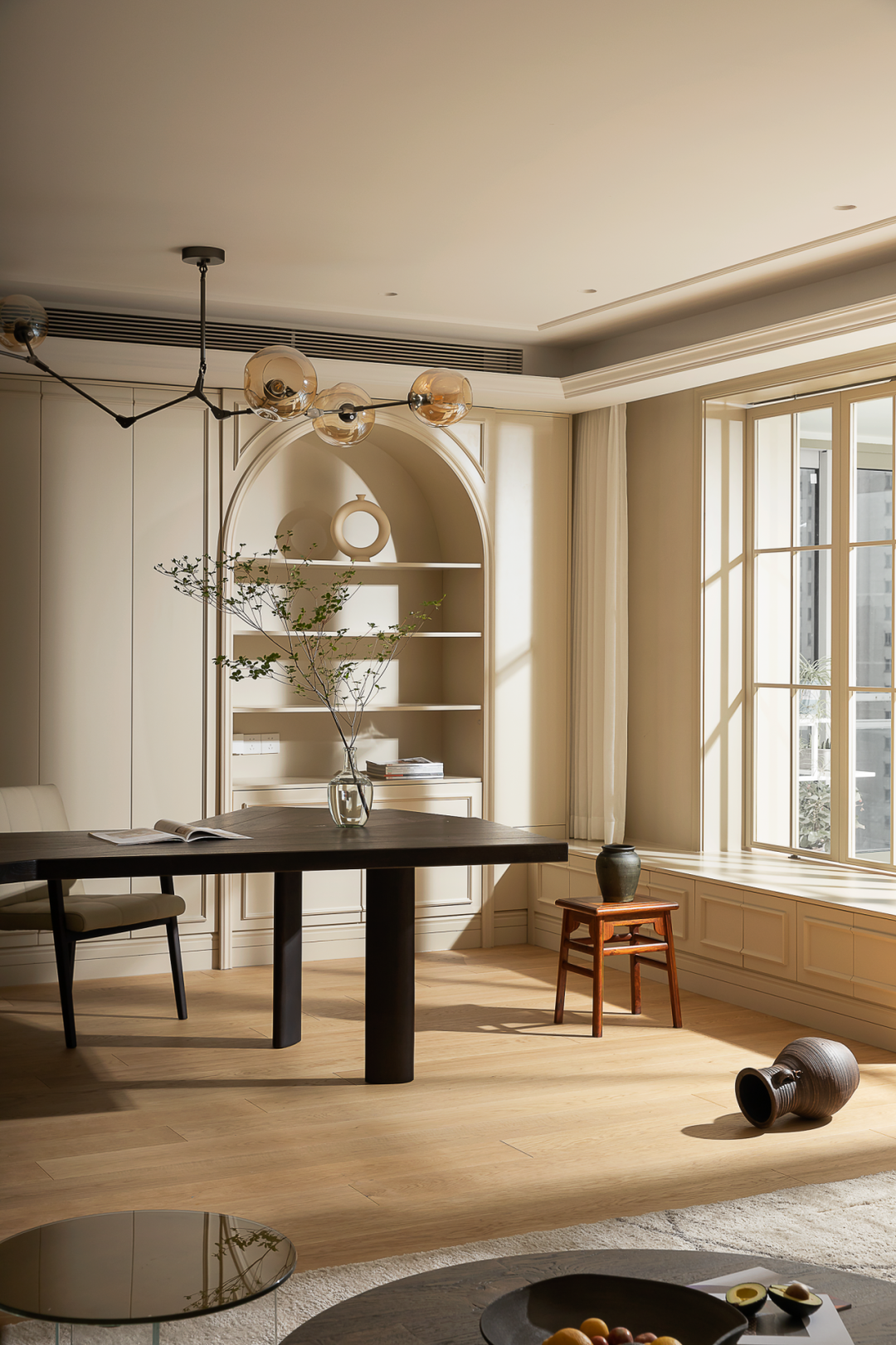 170㎡现代法式大平层，与木为邻，四季自然流淌 | 飞墨设计-87