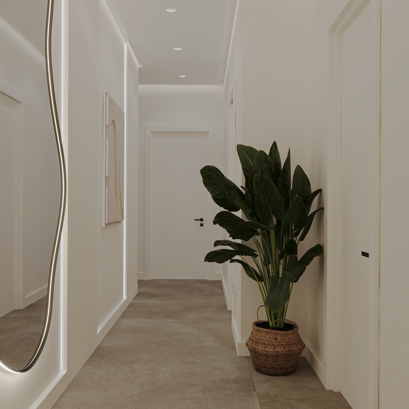 Scandinavian private house interior design-56