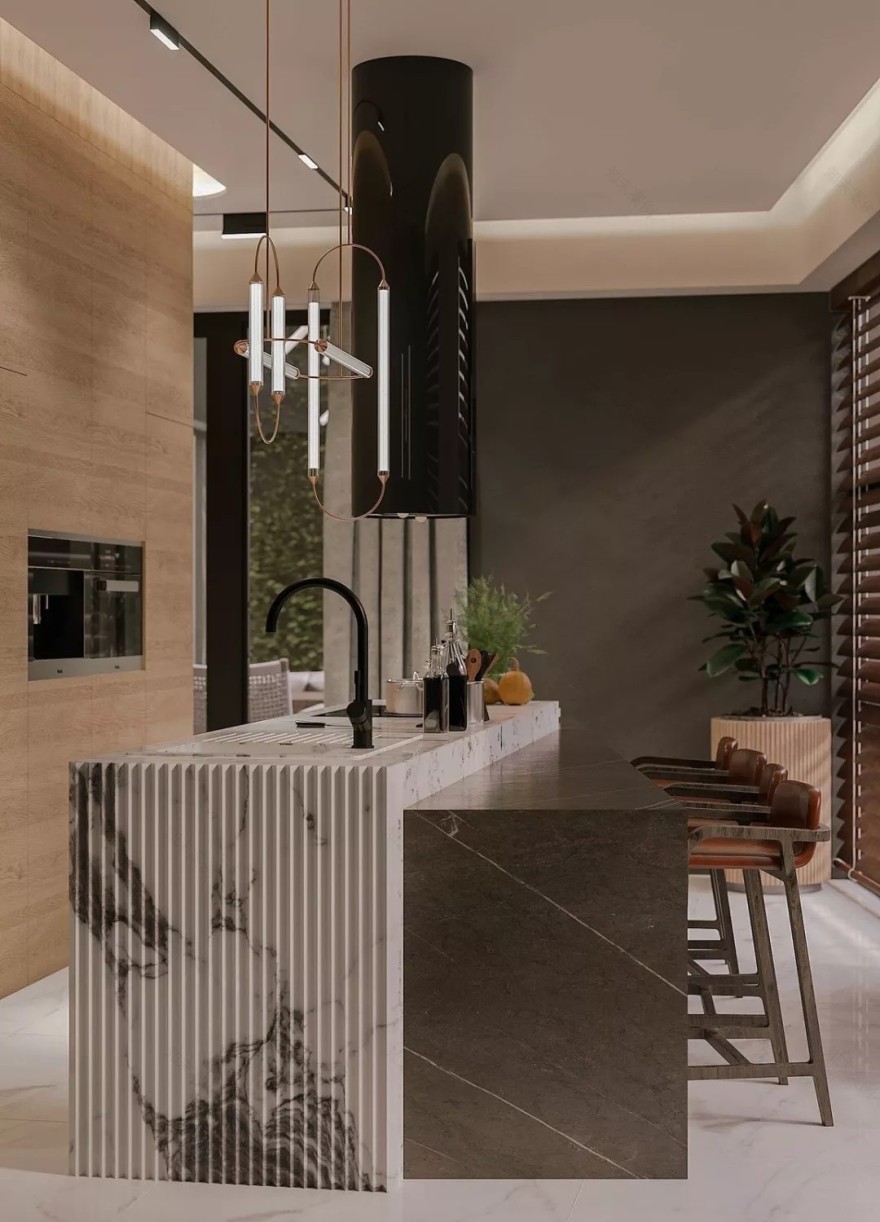 格鲁吉亚 230㎡禅意复式,开放式布局打造宁静空间-31