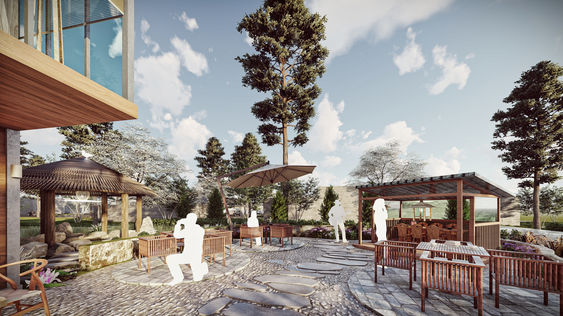 新中式民宿效果图表现-4