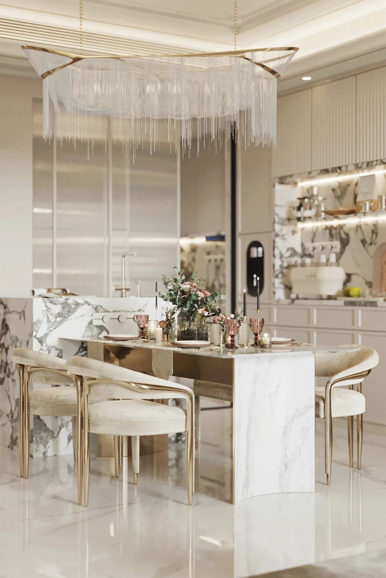 魔方空间丨上海256m²宝格丽公寓丨中国上海丨魔方空间设计-16