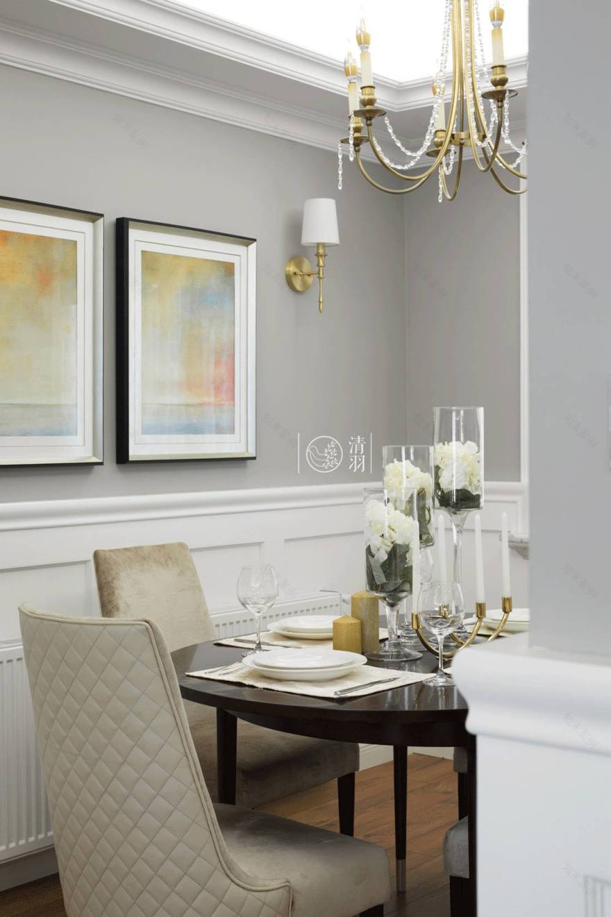 优雅知性,成都 180 平米美式四居室设计-42