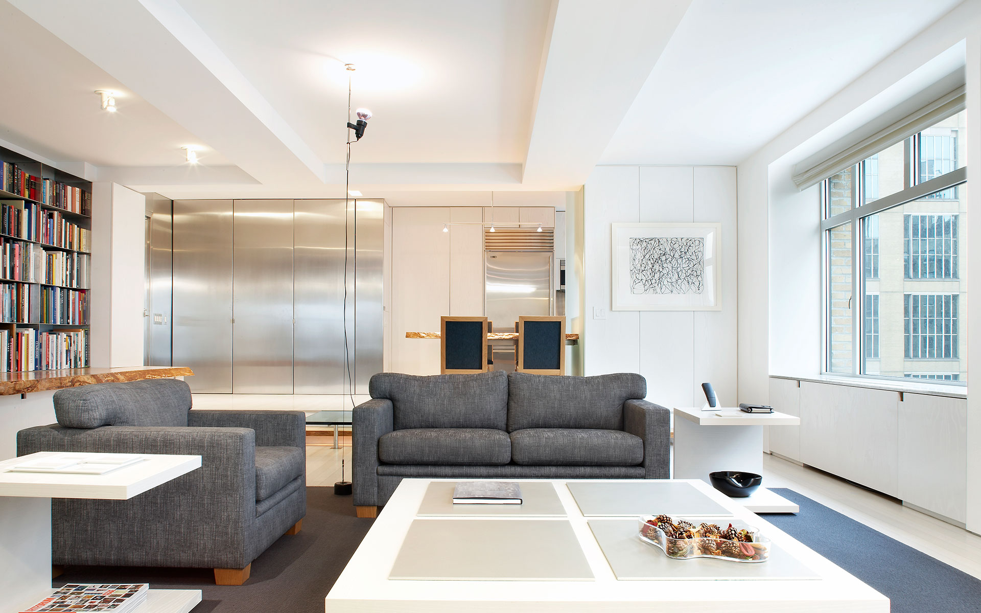 白色空间，灰调四种表现形式 丨美国曼哈顿丨hMa hanrahanMeyers architects-3