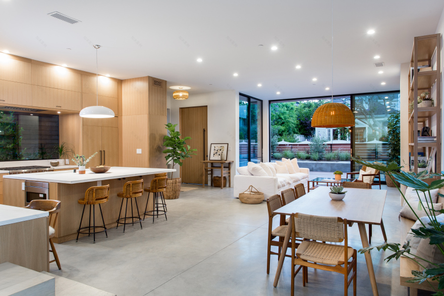 威尼斯海滩宁静阿莫罗索住宅,中世纪斯堪的纳维亚风格室内设计-5