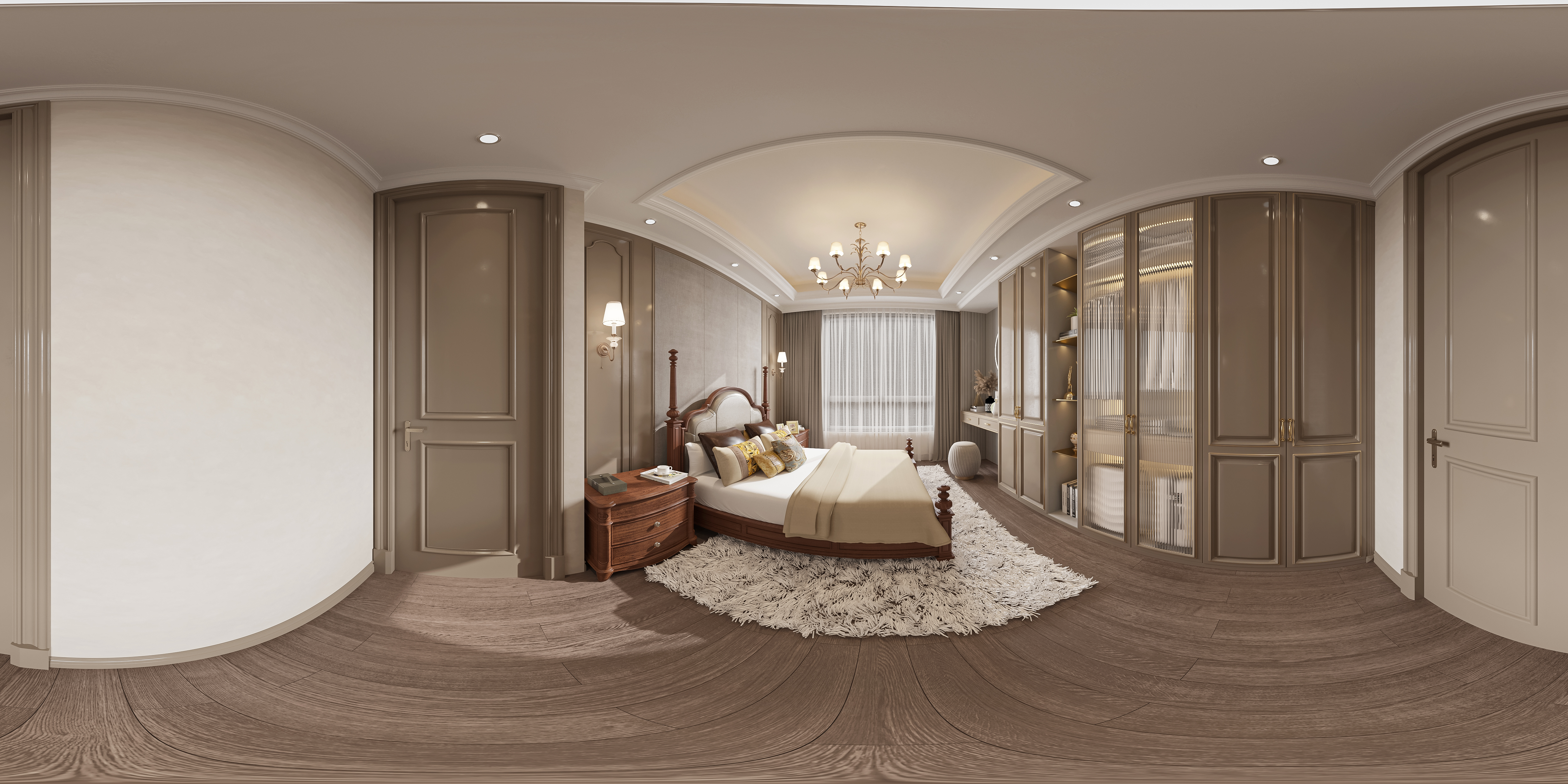 简美客餐厅卧室  效果图表现-10