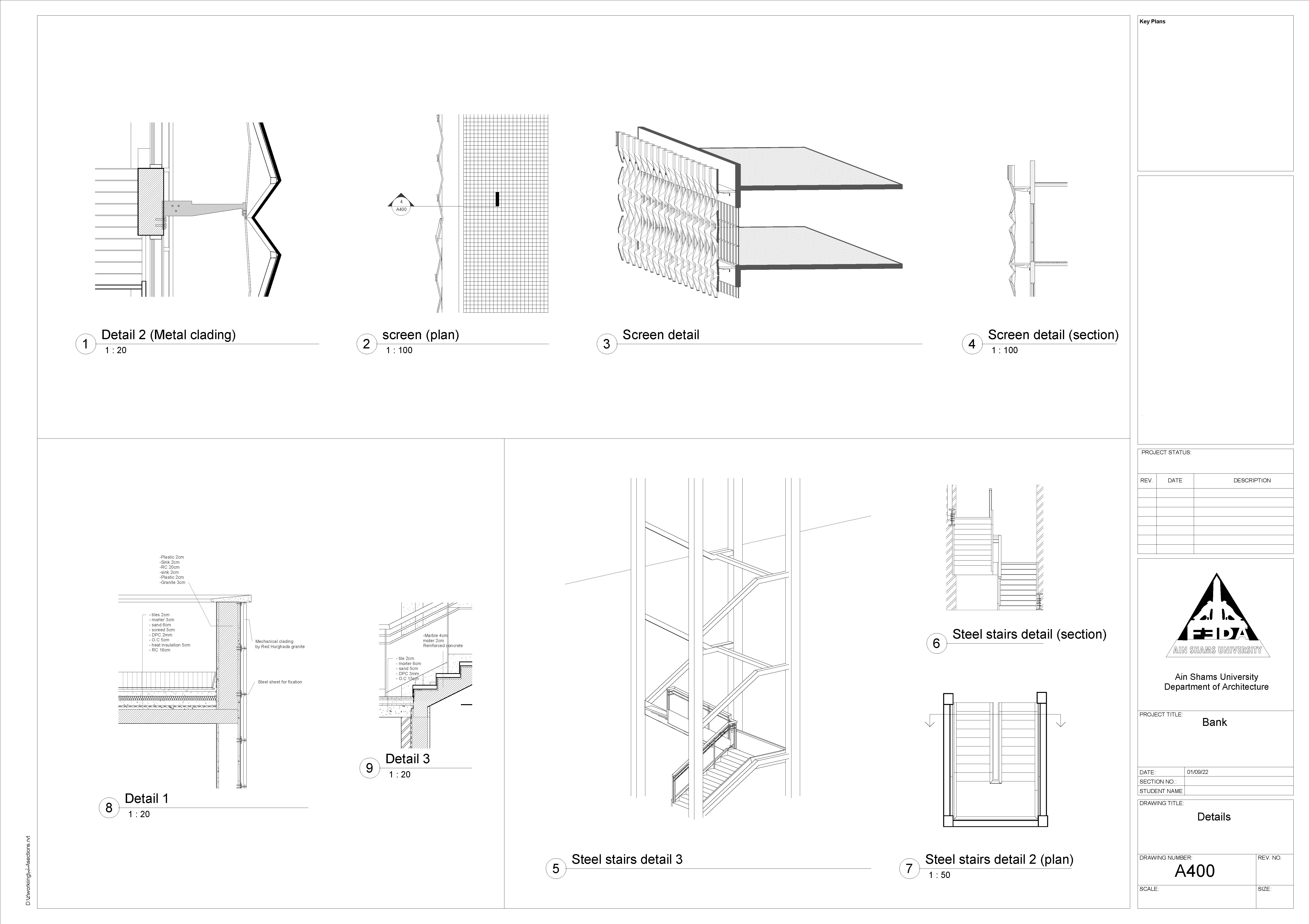 Bank Project | Working Drawing Project-20