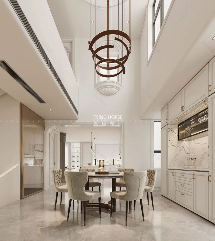 龙湖双珑原著简约法式诗意居所丨中国西安丨青马别墅空间设计-41