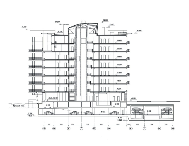 Bryusovom Pereulke带地下停车场的住宅公寓丨俄罗斯莫斯科丨Bavykin architects-54