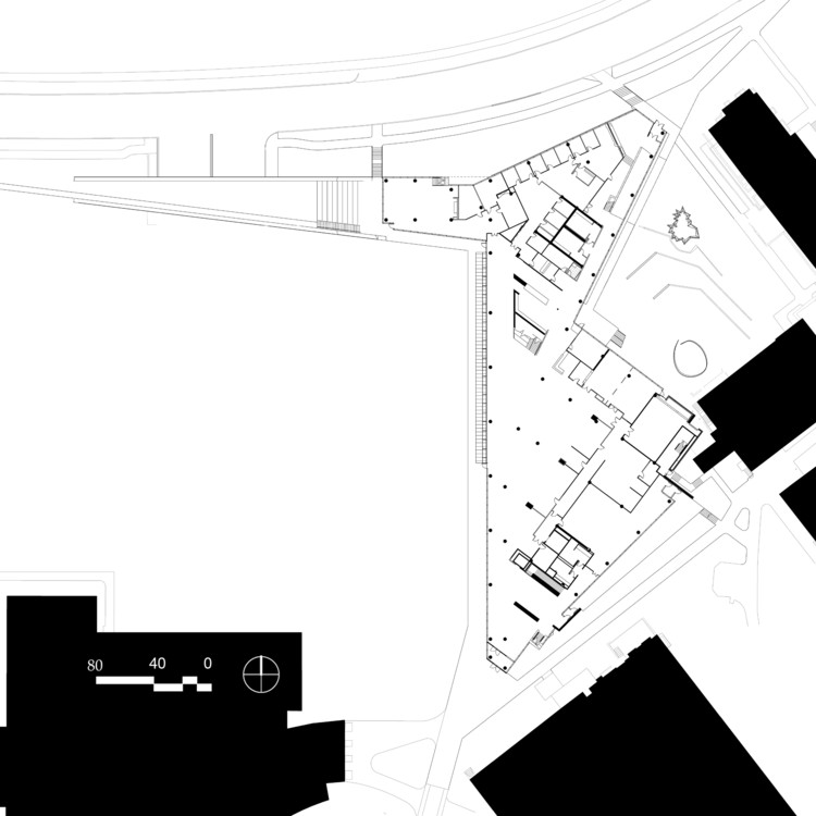 Case Western Reserve University 中心 | 绿色折叠式板结构,融合校园风光-8