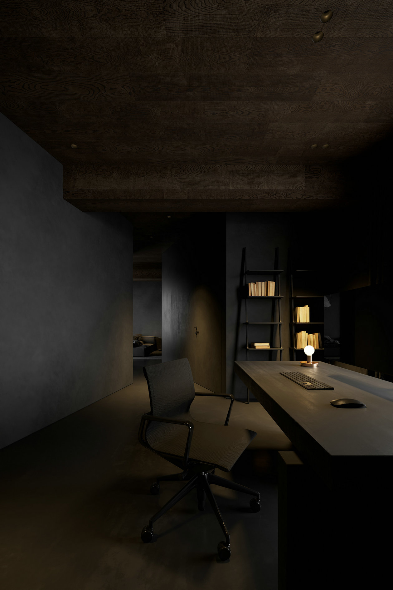 86㎡黑色系住宅设计-2