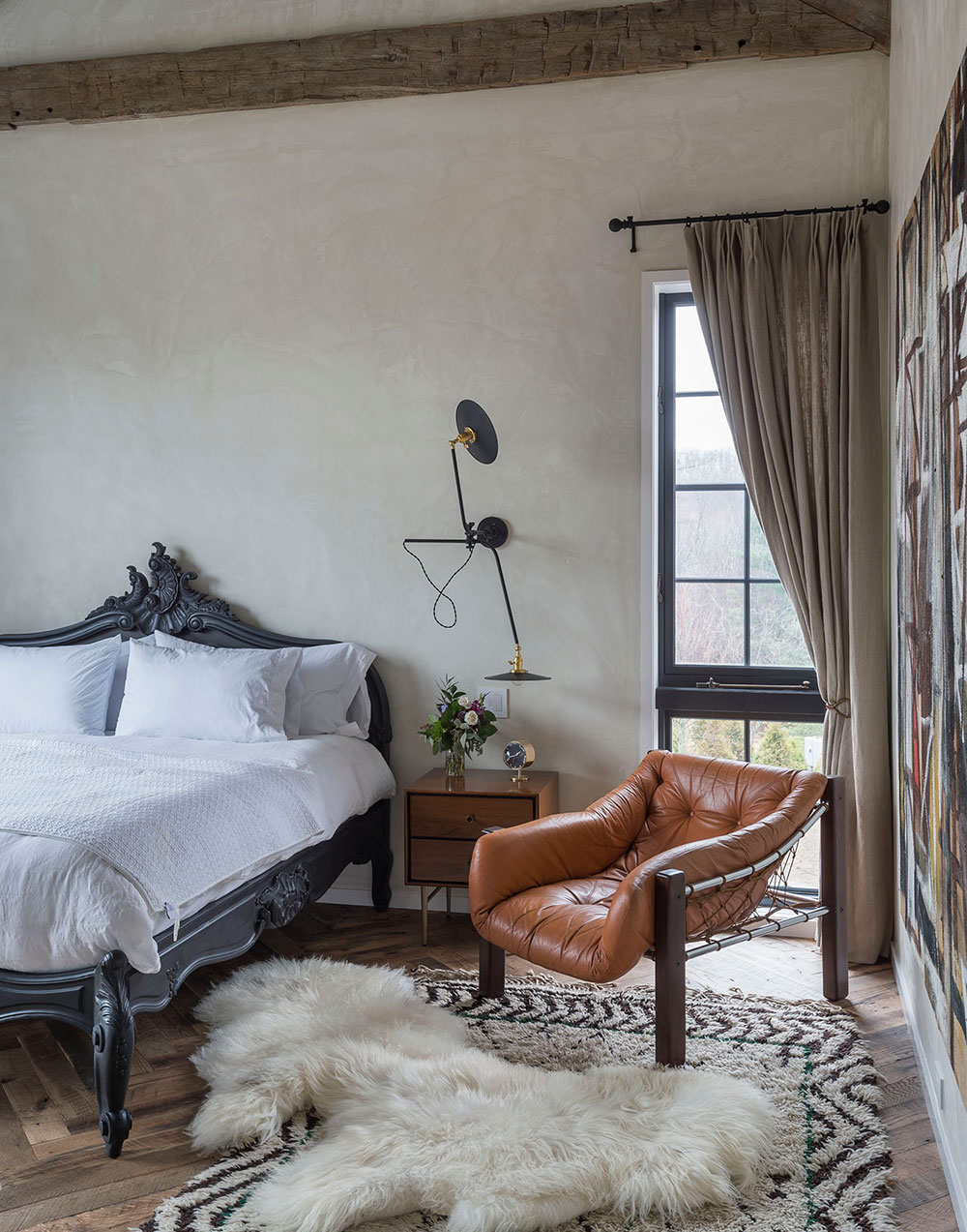 纽约附近英式乡村风格的复古农场住宅设计-26