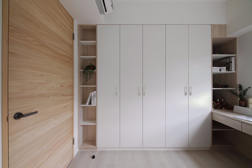 北欧风 86㎡原木简约住宅设计-7