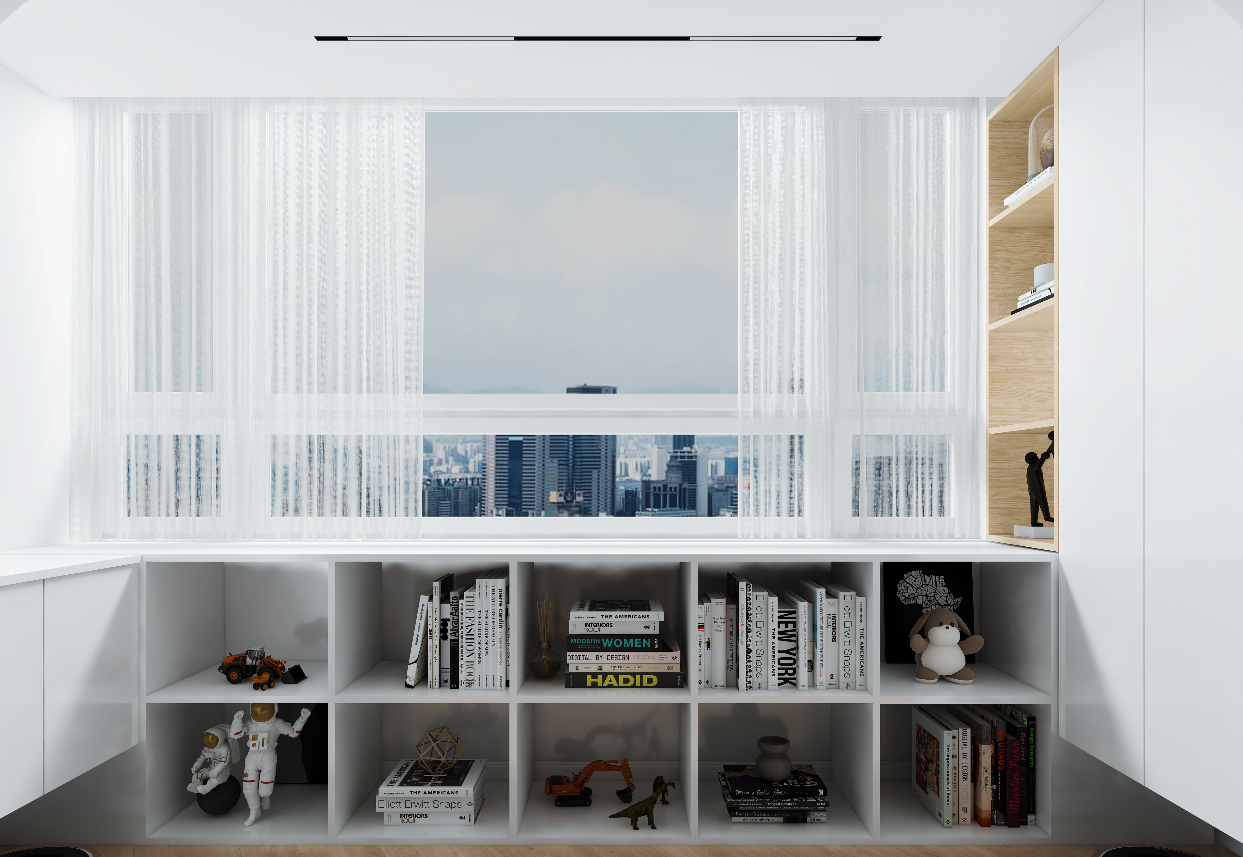 深圳口山设计：福田·长泰花园原木风，简约时尚又温馨-2