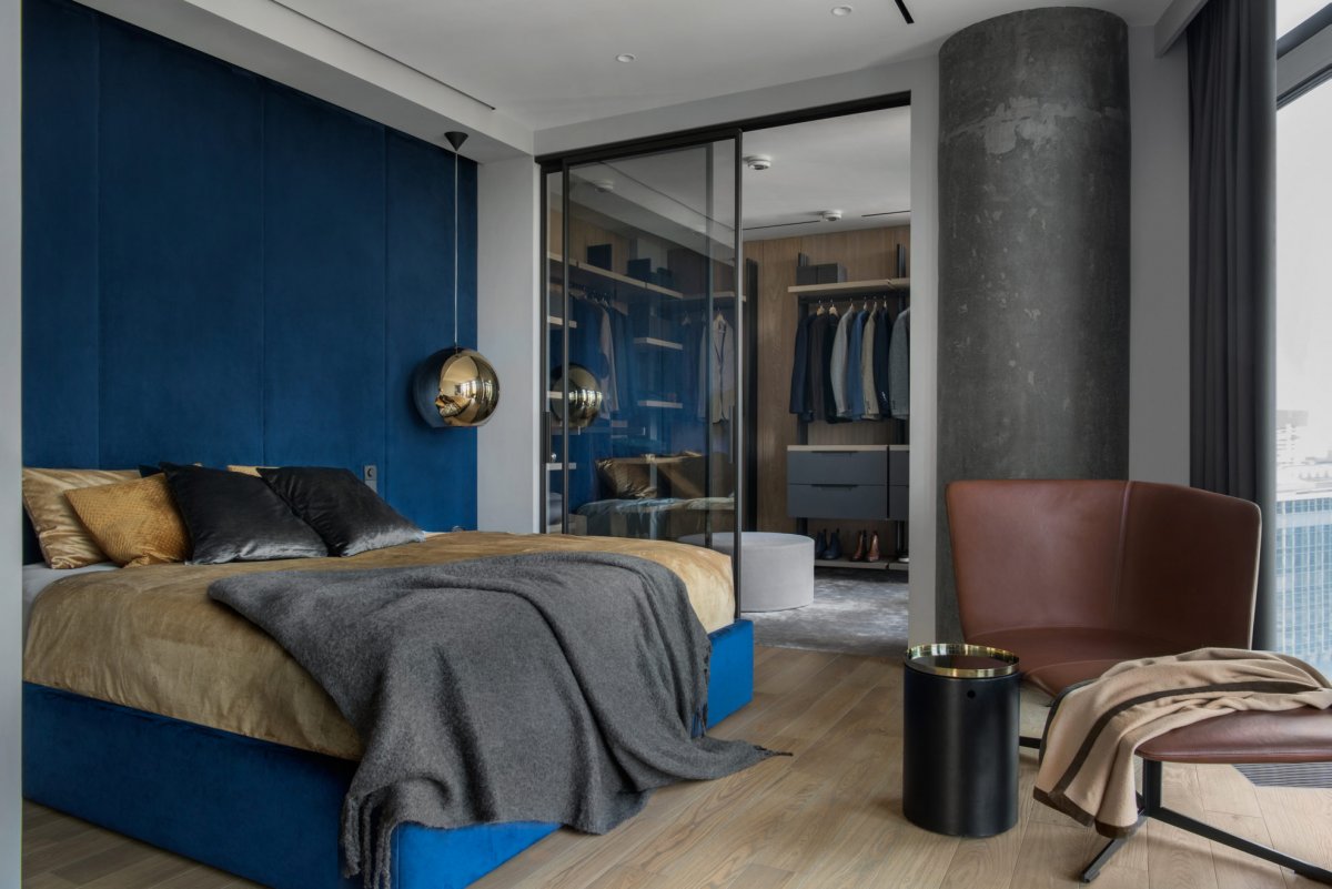Sophia Shatokhina | Blue-toned Apartment , 明斯克蓝调公寓-10